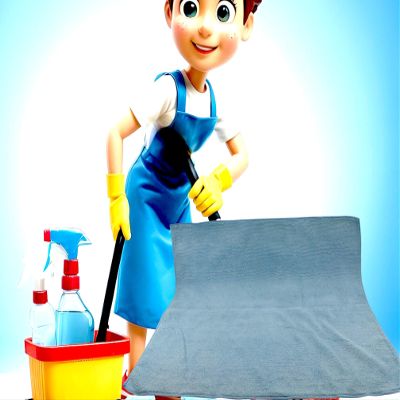 MAAJ Blue Floor Cloth 60x50cm 100% Polyester (Microfiber)