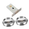 Stainless Steel Sliding Door Bolt Lock with Concealed Handle, 1 Set, Silver view 1