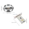 Stainless Steel Sliding Door Bolt Lock with Concealed Handle, 1 Set, Silver view 2