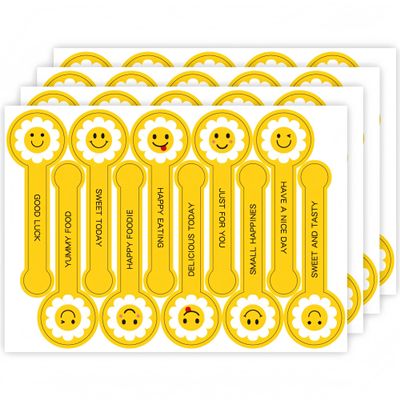 500 Gift Stickers, Long Self-Adhesive Sealing Labels (F)