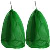 2-Piece Green Nylon Fishing Nets with Drawstrings view 1