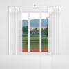 BN Gardinen White Voile Curtain with Gather Tape, Light-Filtering and Semi-Transparent, OEKO-TEX 100 Certified (H/W: 160/750 cm) view 1