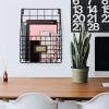Wall-Mounted Document Holder Organizer, Metal Basket view 2