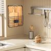 Wall-Mounted Document Holder Organizer, Metal Basket view 3