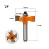 1pc 8mm Shank T-Type Bearing Rabbeting Bit for Wood (No. 3) view 2