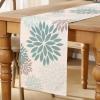 Boho Sage Green Dahlia Table Runner view 1