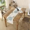Boho Sage Green Dahlia Table Runner view 2