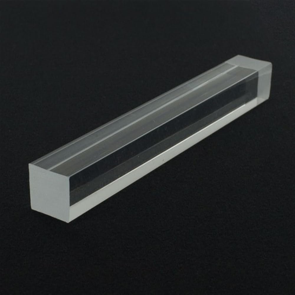 Clear Extruded PMMA Acrylic Square Rods, Various Sizes, 1 Piece