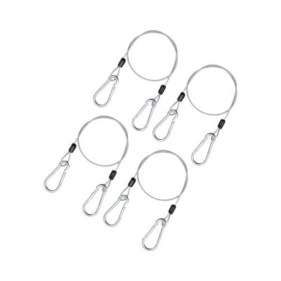 4-Piece Stainless Steel Security Cables for Bicycles, Motorcycles, Furniture, and Gardens