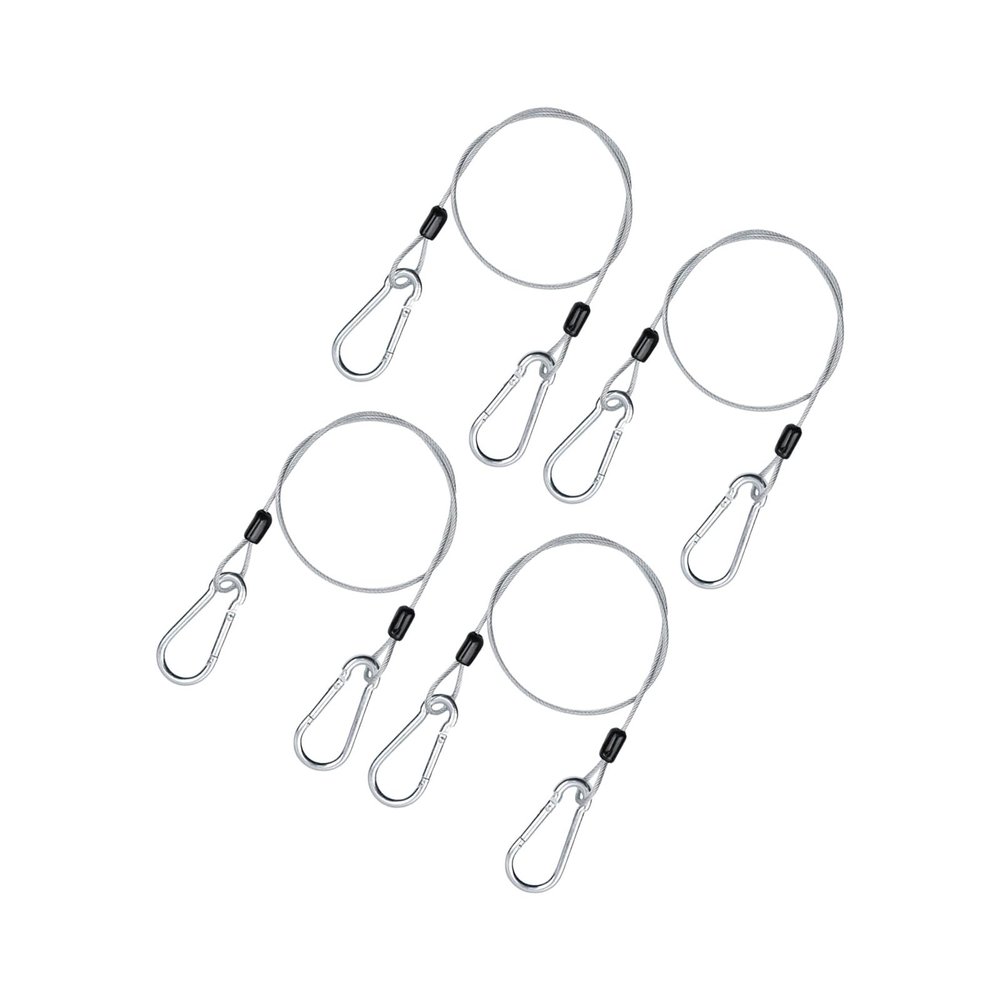 4-Piece Stainless Steel Security Cables for Bicycles, Motorcycles, Furniture, and Gardens