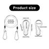 4-Piece Stainless Steel Security Cables for Bicycles, Motorcycles, Furniture, and Gardens view 3