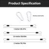 4-Piece Stainless Steel Security Cables for Bicycles, Motorcycles, Furniture, and Gardens view 4