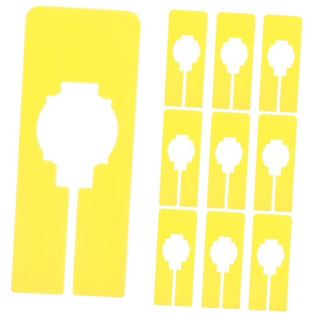 TINEASUR 10-Pack Yellow Plastic Clothing Dividers for Hangers