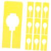 TINEASUR 10-Pack Yellow Plastic Clothing Dividers for Hangers view 1