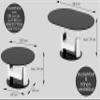 Round Extendable Coffee Table HPM-111, Height-Adjustable, Artisan Oak/Glossy Black, 100–144 cm, with Drawer view 3