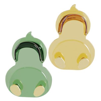 HOOTNEE 2-Piece Adhesive Cartoon Duck Wall Hooks