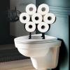 Freestanding Bathroom Toilet Paper Holder for Small Spaces view 3