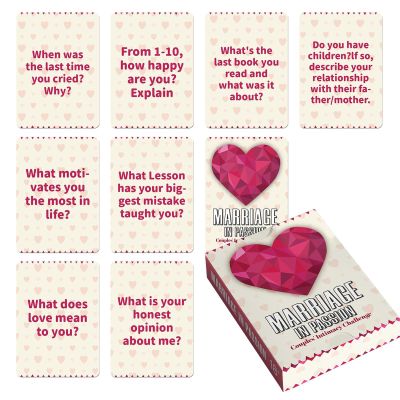 Couples Game for Romantic Evenings | Dating Card Game with 50 Cards | Fun Communication Game for Adults and Families