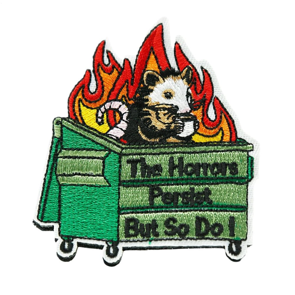 Backpack Patch, The Horrors Remain But So Do I, Velcro Textile Embroidery Accessories for Vests, Caps, and Pants