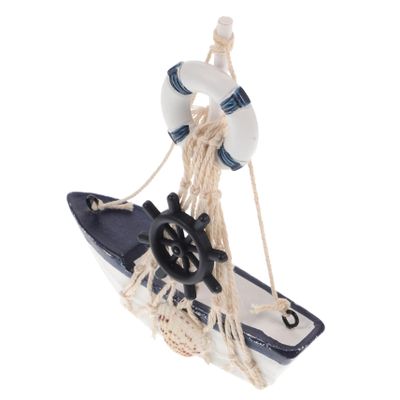 MUCKLILY Wooden Sailboat Decoration