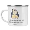 Mr. & Mrs. Panda Enamel Mug for 20th Wedding Anniversary – Porcelain Anniversary view 1