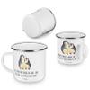 Mr. & Mrs. Panda Enamel Mug for 20th Wedding Anniversary – Porcelain Anniversary view 4