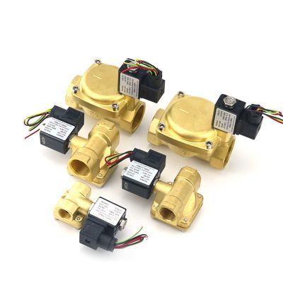 0927 Series Normally Closed Brass Solenoid Water Valve DN15–DN40, 220 V/12 V, 16 bar, 1 pc (DC12V, 0927200 DN15)
