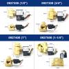 0927 Series Normally Closed Brass Solenoid Water Valve DN15–DN40, 220 V/12 V, 16 bar, 1 pc (DC12V, 0927200 DN15) view 2