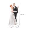 ERINGOGO Cartoon Wedding Cake Topper, Resin Bride and Groom Figurine view 2