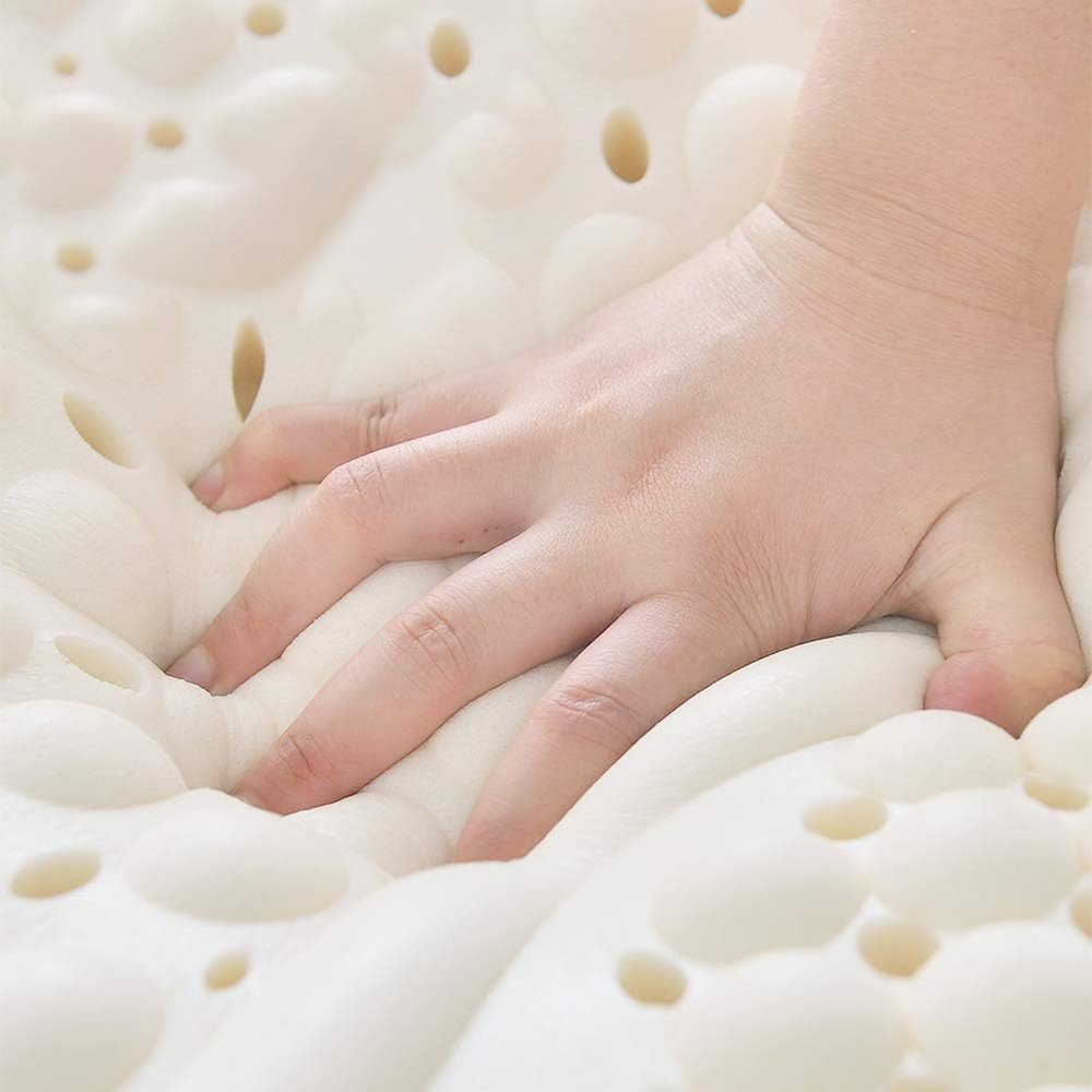100% Natural Latex Mattress Topper for Pressure Relief and Support, Queen Size 140 x 200 cm, 79 cm