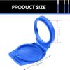 Windshield Washer Fluid Cap, Model 3Q0955455 (Blue) view 2