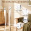 25 cm Clear Glass Bud Vase with Narrow Neck view 3