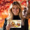 GLOBLELAND Fall Pumpkin Transparent Stamps for Scrapbooking view 3