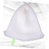 Hand-knotted White Fishing Line Landing Net Head view 4