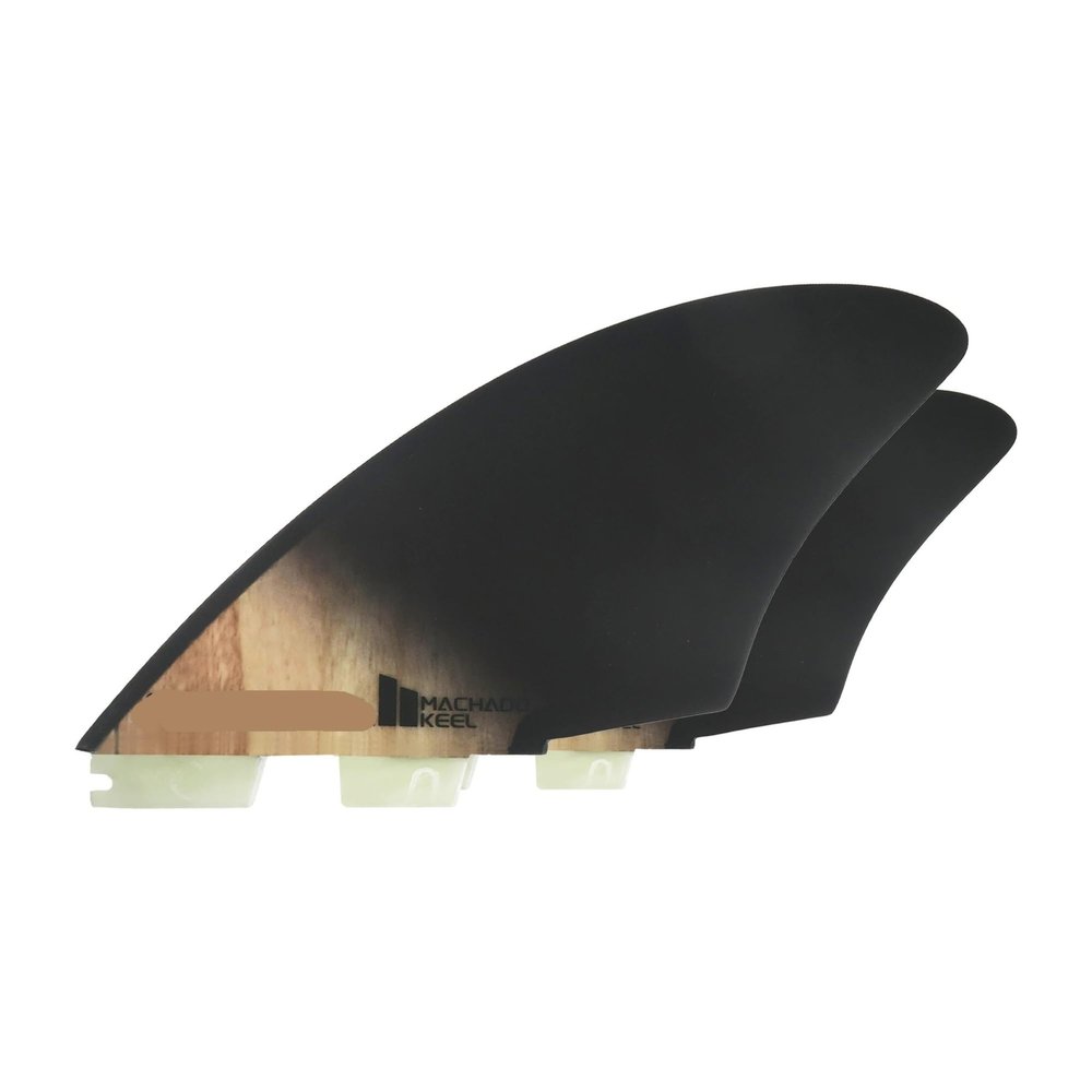 TIEOAXFT Surfboard Keel Fin Set, Double/Single Tabs, Fiberglass Fins for Fish Surfboards (FC2-01 Gradient)
