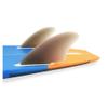 TIEOAXFT Surfboard Keel Fin Set, Double/Single Tabs, Fiberglass Fins for Fish Surfboards (FC2-01 Gradient) view 4