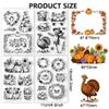 CHGCRAFT 4 Sheets 4 Styles Autumn Theme Clear Stamps view 2
