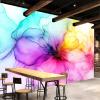 WHUOEUCO 3D Abstract Colorful Ink Painting Photo Wallpaper 300 x 210 cm, Non-Woven Mural view 3