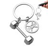 Naqqios Styles Gym Dumbbell Keychain view 1