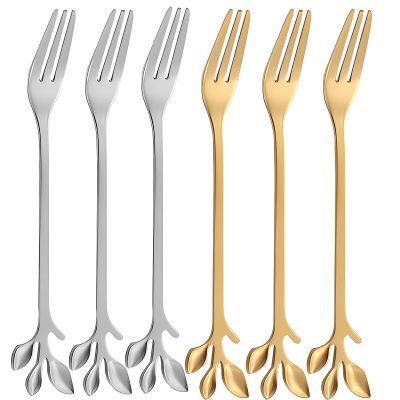 6 PCS Mini Stainless Steel Fruit Forks