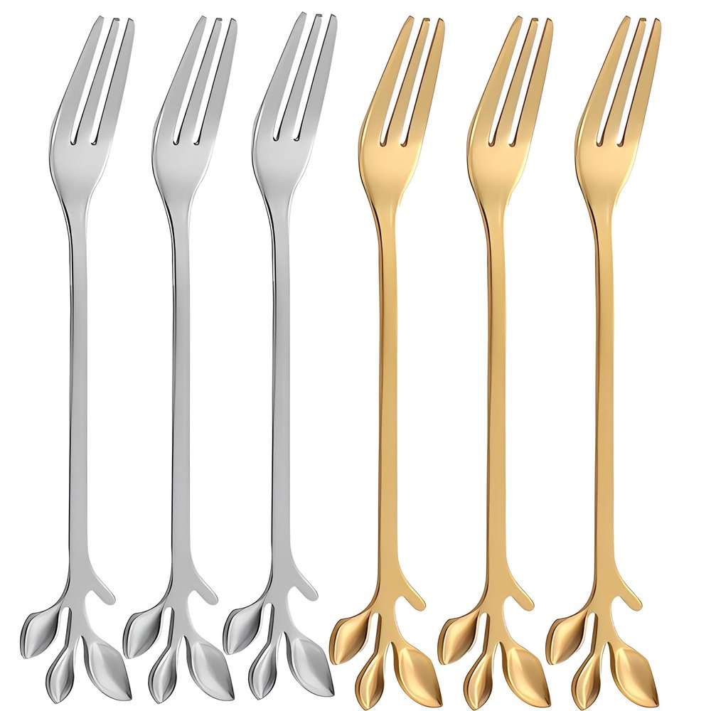6 PCS Mini Stainless Steel Fruit Forks