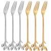 6 PCS Mini Stainless Steel Fruit Forks view 1