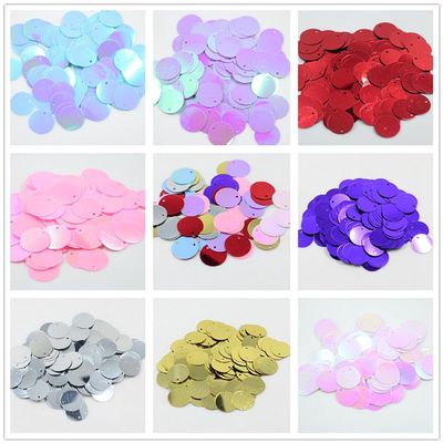 Shiny Round Loose Sequins, 16 mm, Light Purple