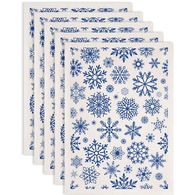 SUPERDANT 5 Pack Snowflake Under-Glaze Transfers
