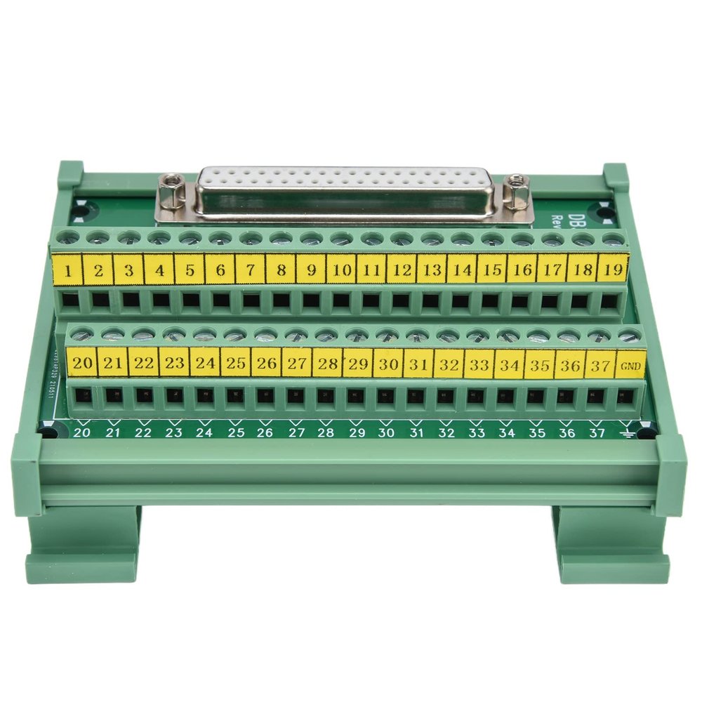 Mavaol PCB Breakout Adapter, Female DC 60V DB37 M7, 14–26 AWG
