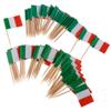 100 Decorative Flag Toothpicks, Party, Food, Decorations, Italy view 1