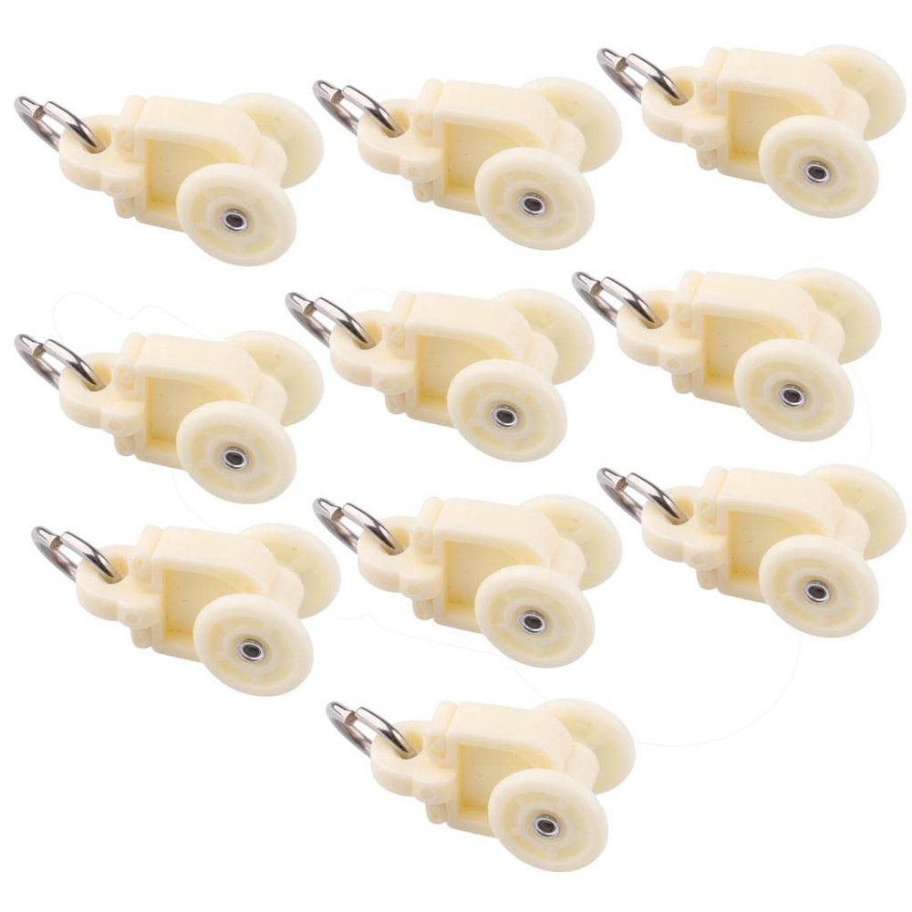Curtain Track Gliders, Ceiling Mount, 10 Pieces