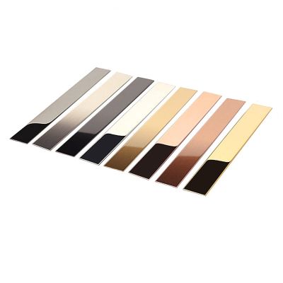 Self-Adhesive Wall Trim, Decorative Edge Molding, Brushed Rose Gold, 15 m x 4 cm
