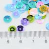 400 Round Sequins for Sewing, 7mm, Sea Blue view 4