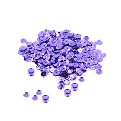 400 pcs Round Loose Sequins, 7 mm, Purple